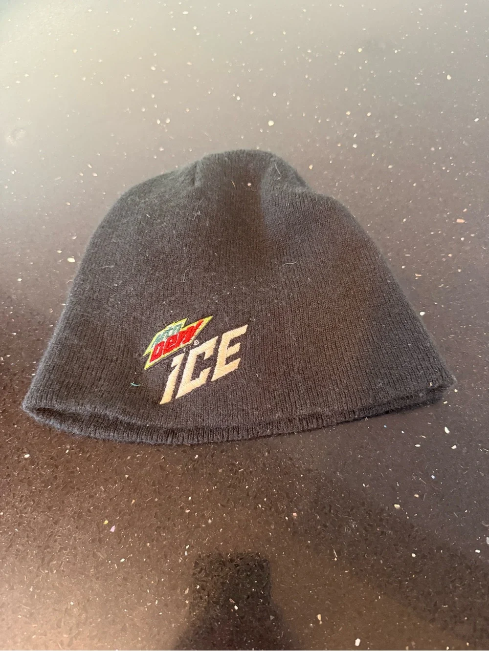 Mountain Dew Ice Black Knit Beanie